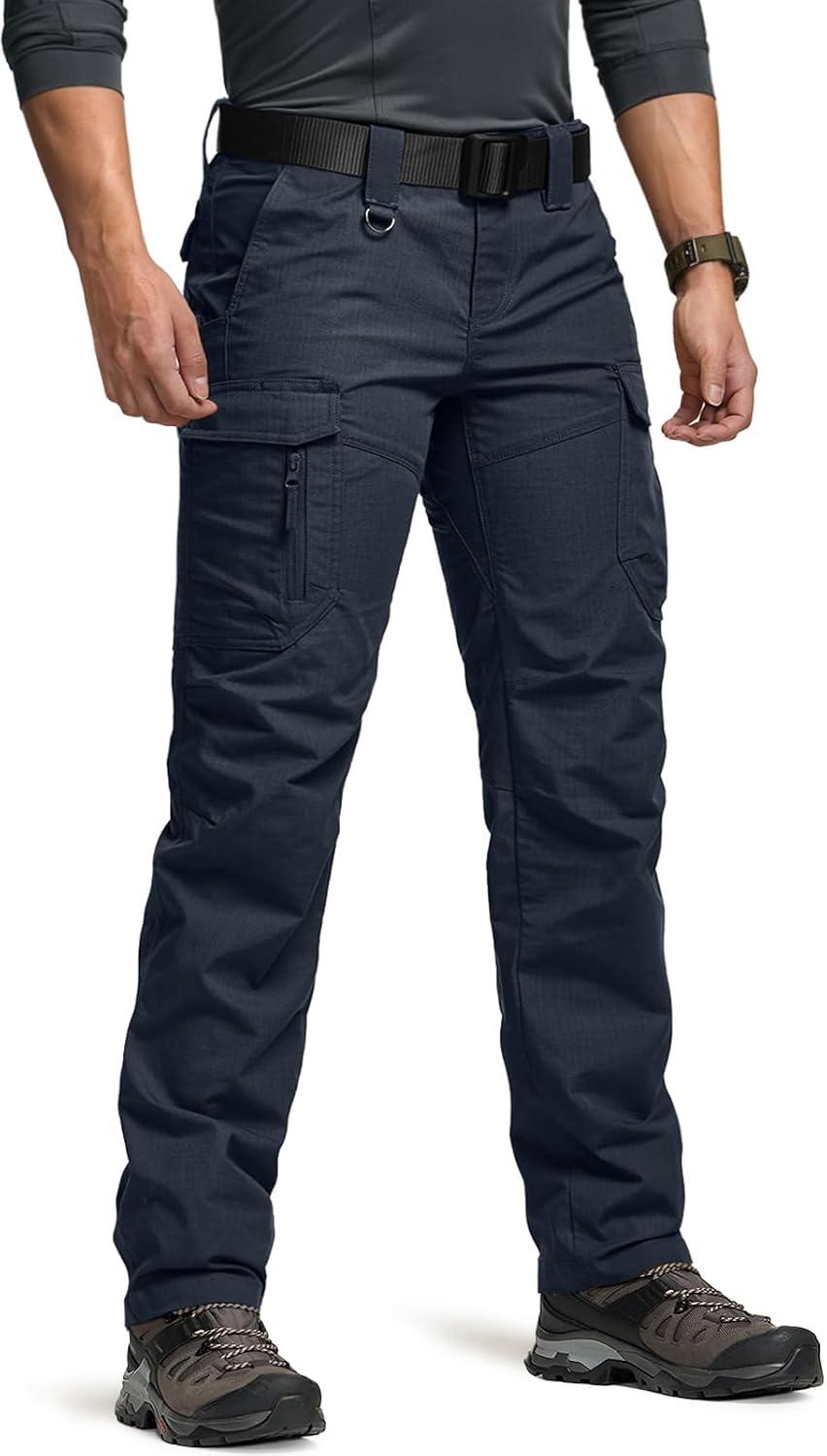 image:imageCQR Womens Flex Stretch Tactical Pants Water Resistant Ripstop Cargo Work Pants with Pockets for Outdoor amp HikingCaptain Operator Navy