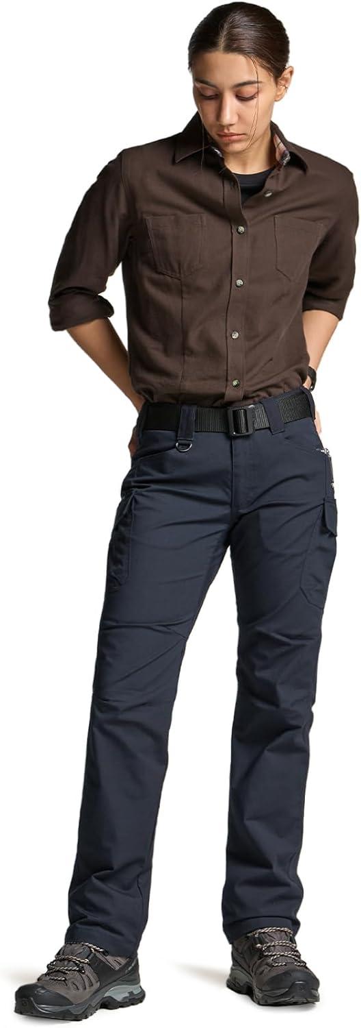 image:imageCQR Womens Flex Stretch Tactical Pants Water Resistant Ripstop Cargo Work Pants with Pockets for Outdoor amp HikingVanguard Operator Navy