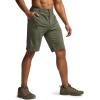 CQR Men’s Quick Dry Stretch Hiking Cargo Shorts, Lightweight Water Resistant Tactical Casual, Golf & Outdoor with Pockets(Hike Flex Khaki)