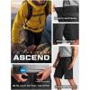 CQR Men’s Quick Dry Stretch Hiking Cargo Shorts, Lightweight Water Resistant Tactical Casual, Golf & Outdoor with Pockets(Peak Black)