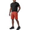 CQR Men’s Quick Dry Stretch Hiking Cargo Shorts, Lightweight Water Resistant Tactical Casual, Golf & Outdoor with Pockets(Peak Burnt Orange)