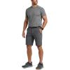 CQR Men’s Quick Dry Stretch Hiking Cargo Shorts, Lightweight Water Resistant Tactical Casual, Golf & Outdoor with Pockets(Peak Carbon Grey)