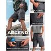 CQR Men’s Quick Dry Stretch Hiking Cargo Shorts, Lightweight Water Resistant Tactical Casual, Golf & Outdoor with Pockets(Peak Carbon Grey)