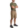 CQR Men’s Quick Dry Stretch Hiking Cargo Shorts, Lightweight Water Resistant Tactical Casual, Golf & Outdoor with Pockets(Peak Cougar)