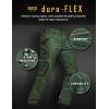 CQR Men’s Quick Dry Work Pants, Water Resistant Outdoor Tactical Pants, Lightweight Stretch Cargo Hiking Pants(Dura Flex Print Olive Green)