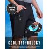 CQR Men’s Stretch Utility Shorts, Lightweight Quick Dry Casual Shorts, Hiking Golf Cargo Shorts with Zipper Pockets(Sedona Shorts Carbon Black)
