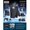 CQR Men’s Stretch Utility Shorts, Lightweight Quick Dry Casual Shorts, Hiking Golf Cargo Shorts with Zipper Pockets(Sedona Shorts Carbon Black)