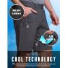 CQR Men’s Stretch Utility Shorts, Lightweight Quick Dry Casual Shorts, Hiking Golf Cargo Shorts with Zipper Pockets(Sedona Shorts Charcoal)