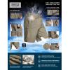 CQR Men’s Stretch Utility Shorts, Lightweight Quick Dry Casual Shorts, Hiking Golf Cargo Shorts with Zipper Pockets(Sedona Shorts Tan)