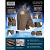 CQR Men’s Stretch Utility Shorts, Lightweight Quick Dry Casual Shorts, Hiking Golf Cargo Shorts with Zipper Pockets(Sedona Shorts Tundra)