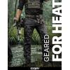 CQR Men’s Utility Flex Cargo Pants, Classic-Fit Casual Stretch Work Pants, Water Resistant Lightweight Tactical Hiking Pants(Tac Utility Camo Black)
