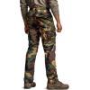 CQR Men’s Utility Flex Cargo Pants, Classic-Fit Casual Stretch Work Pants, Water Resistant Lightweight Tactical Hiking Pants(Tac Woodland Olive)