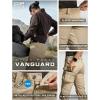 CQR Women’s Flex Stretch Tactical Pants, Water Resistant Ripstop Cargo Work Pants with Pockets for Outdoor & Hiking(Vanguard Alamo Khaki)