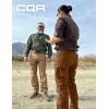 CQR Women’s Flex Stretch Tactical Pants, Water Resistant Ripstop Cargo Work Pants with Pockets for Outdoor & Hiking(Vanguard Copper Brown)