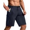 CQR Men’s Quick Dry Stretch Hiking Cargo Shorts, Lightweight Water Resistant Tactical Casual, Golf & Outdoor with Pockets(Peak Polar Navy)