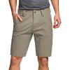 CQR Men’s Stretch Utility Shorts, Lightweight Quick Dry Casual Shorts, Hiking Golf Cargo Shorts with Zipper Pockets(Sedona Shorts Tan)