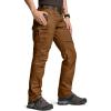CQR Women’s Flex Stretch Tactical Pants, Water Resistant Ripstop Cargo Work Pants with Pockets for Outdoor & Hiking(Vanguard Copper Brown)