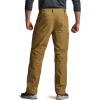 CQR Men’s Winter Fleece Lined Pants, Water-Resistant Outdoor Stretch Work Pants, Windproof Casual Pants with Pockets(Nylon Fleece Cargo Muddy)