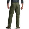 CQR Men’s Winter Fleece Lined Pants, Water-Resistant Outdoor Stretch Work Pants, Windproof Casual Pants with Pockets(Nylon Fleece Cargo Storm Green)