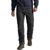 CQR Men’s Winter Fleece Lined Pants, Water-Resistant Outdoor Stretch Work Pants, Windproof Casual Pants with Pockets(Brume Black)