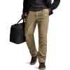 CQR Men’s Winter Fleece Lined Pants, Water-Resistant Outdoor Stretch Work Pants, Windproof Casual Pants with Pockets(Nylon Fleece Cargo Pale Khaki)