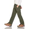 CQR Kids Youth Hiking Cargo Pants, UPF 50+ Quick Dry Convertible Zip Off Pants, Outdoor Camping Pants(Convertible Army Green)