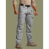 CQR Men’s Tactical Pants, Water Resistant Ripstop Cargo Pants, Lightweight EDC Work Hiking Pants, Outdoor Apparel(Duratex Mag Pocket Stone)