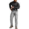 CQR Men’s Tactical Pants, Water Resistant Ripstop Cargo Pants, Lightweight EDC Work Hiking Pants, Outdoor Apparel(Duratex Mag Pocket Stone)