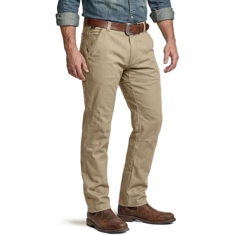 image:imageCQR Mens Motion Utility Casual Pants Regular Fit Lightweight Work Pants Water Resistant Outdoor Stretch Pants with PocketsVenture Lt Alamo Khaki