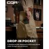 CQR Men’s Motion Utility Casual Pants, Regular Fit Lightweight Work Pants, Water Resistant Outdoor Stretch Pants with Pockets(Venture Lt Alamo Khaki)