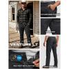 CQR Men’s Motion Utility Casual Pants, Regular Fit Lightweight Work Pants, Water Resistant Outdoor Stretch Pants with Pockets(Venture Lt Black)