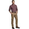 CQR Men’s Motion Utility Casual Pants, Regular Fit Lightweight Work Pants, Water Resistant Outdoor Stretch Pants with Pockets(Venture Lt Cougar)