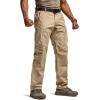 CQR Men’s Military Cargo Pants, Water Resistant Ripstop Army Combat Tactical Pants, Outdoor Hunting Hiking EDC Work Pants(Hauler Alamo Khaki)