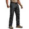 CQR Men’s Military Cargo Pants, Water Resistant Ripstop Army Combat Tactical Pants, Outdoor Hunting Hiking EDC Work Pants(Hauler Black)