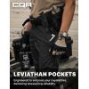 CQR Men’s Military Cargo Pants, Water Resistant Ripstop Army Combat Tactical Pants, Outdoor Hunting Hiking EDC Work Pants(Hauler Black)