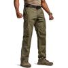 CQR Men’s Military Cargo Pants, Water Resistant Ripstop Army Combat Tactical Pants, Outdoor Hunting Hiking EDC Work Pants(Hauler Soil Green)