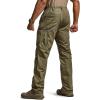 CQR Men’s Military Cargo Pants, Water Resistant Ripstop Army Combat Tactical Pants, Outdoor Hunting Hiking EDC Work Pants(Hauler Soil Green)