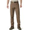 CQR Men’s Quick Dry Work Pants, Water Resistant Outdoor Tactical Pants, Lightweight Stretch Cargo Hiking Pants(Work Cargo Pants Coyote Brown)
