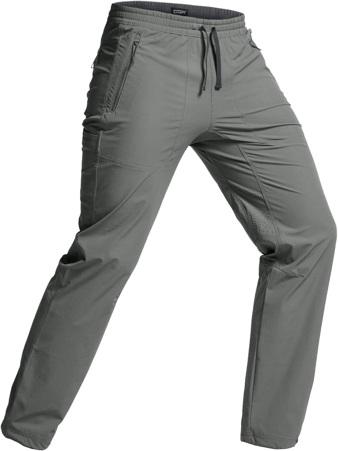 image:imageCQR Mens Lightweight Vent Hiking Pants WaterResistant amp Breathable Sports Outdoor Athletic Pants with Elastic WaistAscend Crux Sage