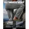 CQR Men’s Lightweight Vent Hiking Pants, Water-Resistant & Breathable Sports Outdoor Athletic Pants with Elastic Waist(Ascend Crux Sage)