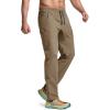 CQR Men’s Lightweight Vent Hiking Pants, Water-Resistant & Breathable Sports Outdoor Athletic Pants with Elastic Waist(Ascend Crux Cougar)