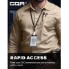 CQR Men’s Long Sleeve Tactical Shirts, Ripstop Military Work Shirts, UPF 50+ Breathable Button Down Outdoor Hiking Shirt(Metro Khaki)
