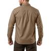 CQR Men’s Long Sleeve Tactical Shirts, Ripstop Military Work Shirts, UPF 50+ Breathable Button Down Outdoor Hiking Shirt(Supervisor Cougar)