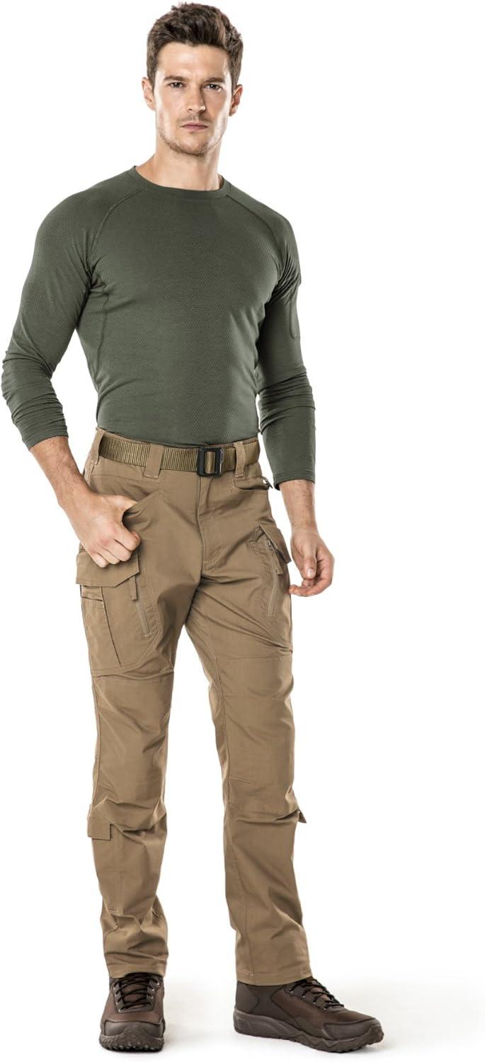 image:imageCQR Mens Combat Shirt Tactical 14 Zip Long Sleeve Military BDU Shirts Camo EDC Top with PocketsTacti Dri Green