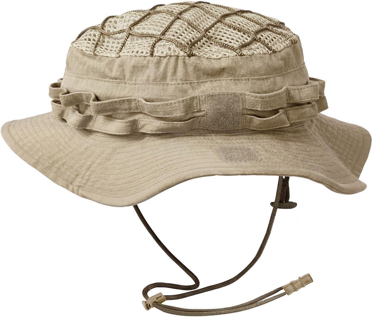 image:imageCQR Mens Tactical Boonie Hat Breathable Packable Sun Hat for Hunting Hiking Fishing Shooting and Outdoor ActivitiesSentinel Alamo Khaki