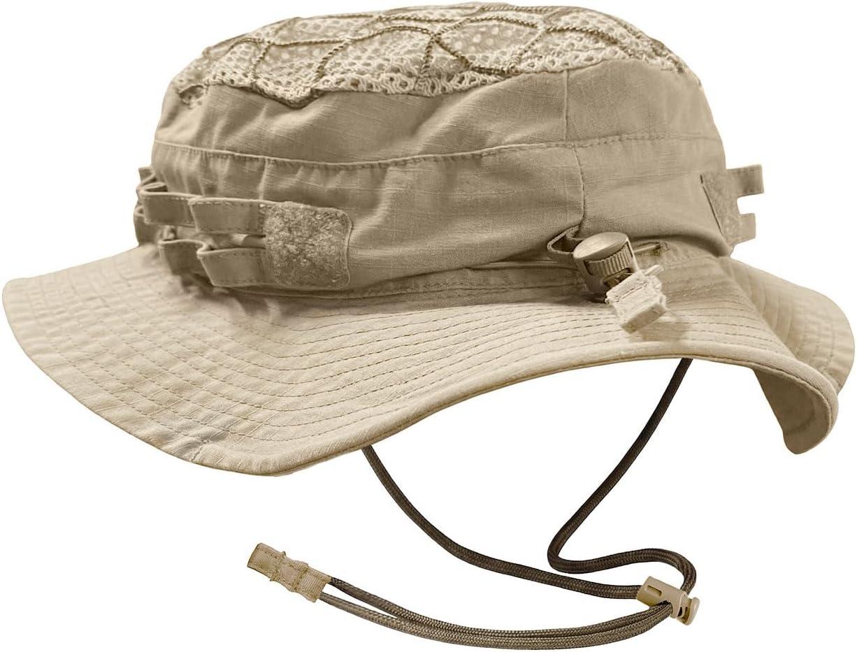 image:imageCQR Mens Tactical Boonie Hat Breathable Packable Sun Hat for Hunting Hiking Fishing Shooting and Outdoor ActivitiesSentinel Alamo Khaki