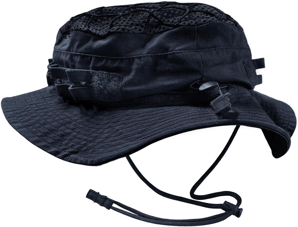 image:imageCQR Mens Tactical Boonie Hat Breathable Packable Sun Hat for Hunting Hiking Fishing Shooting and Outdoor ActivitiesSentinel Operator Navy