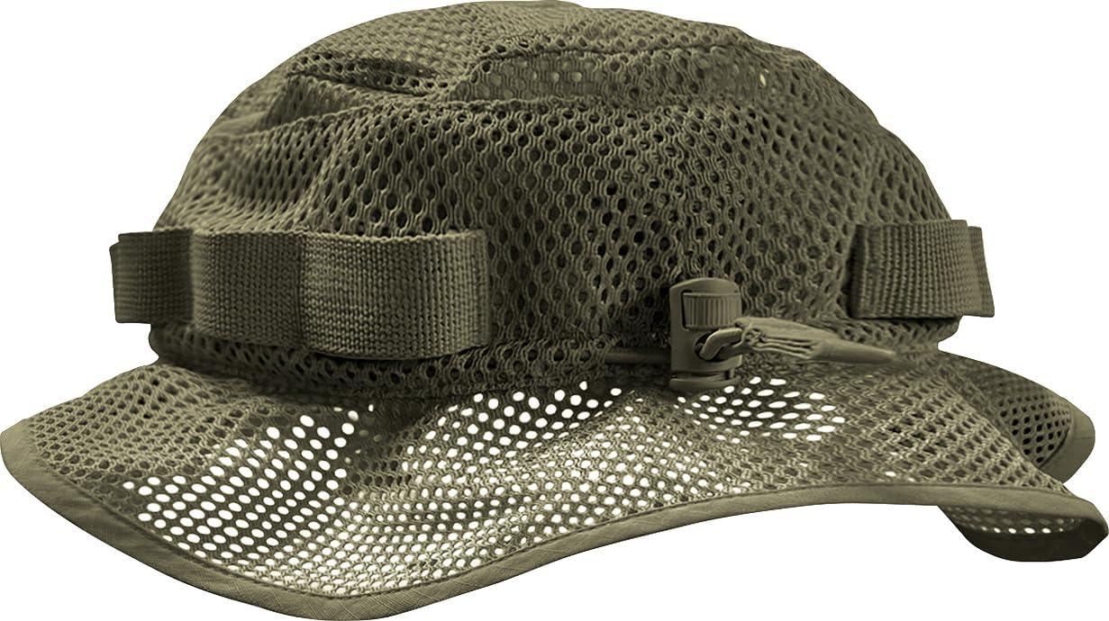 image:imageCQR Mens Tactical Boonie Hat Breathable Packable Sun Hat for Hunting Hiking Fishing Shooting and Outdoor ActivitiesSniper Soil Green
