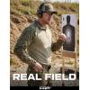 CQR Men’s Combat Shirt Tactical 1/4 Zip Long Sleeve Military BDU Shirts Camo EDC Top with Pockets(Raider Fractal Camo)