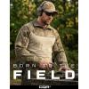 CQR Men’s Combat Shirt Tactical 1/4 Zip Long Sleeve Military BDU Shirts Camo EDC Top with Pockets(Raider Pro Fractal Camo)